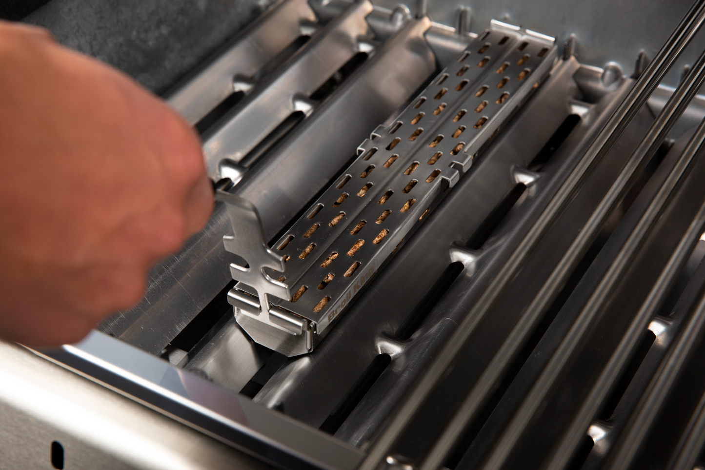 Fumoir à granulés en acier inoxydable