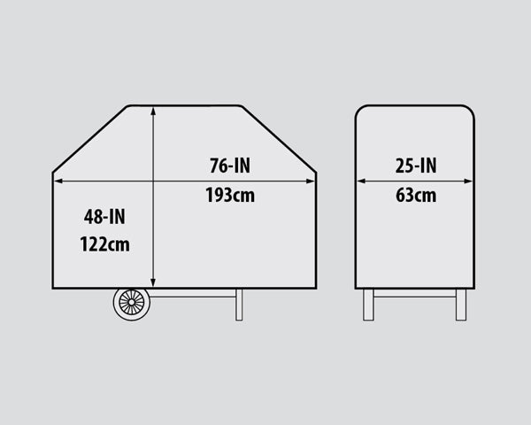 Housse en polyester PVC de qualité supérieure de 76 po