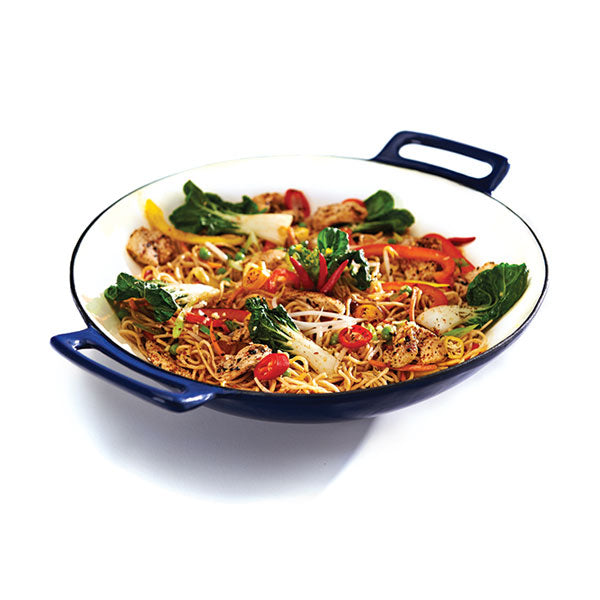 Wok en fonte pour grillades