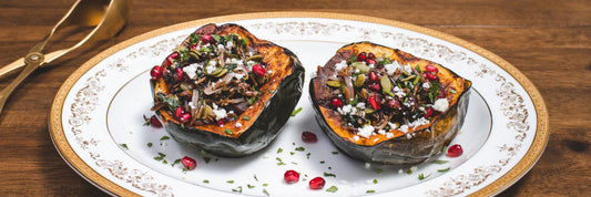 Roasted Squash With Wild Rice Salad