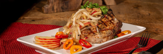 Beer Brined Pork Chops With Apple Chutney