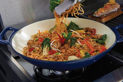 Wok en fonte pour grillades