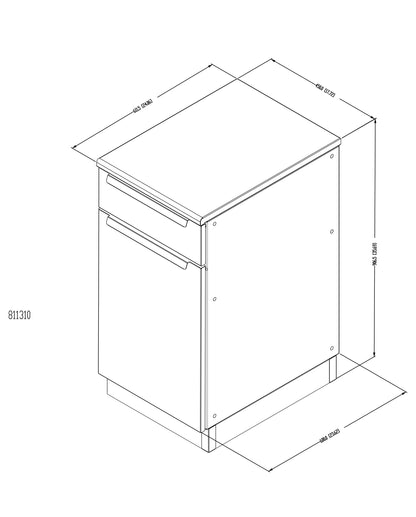 Armoire Baron 1 porte/tiroir
