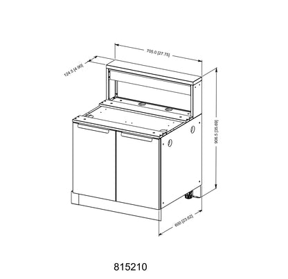 Armoire Baron - 4 brûleurs