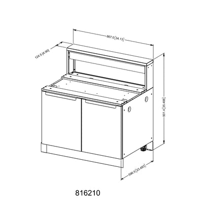 Armoire Baron - 5 brûleurs