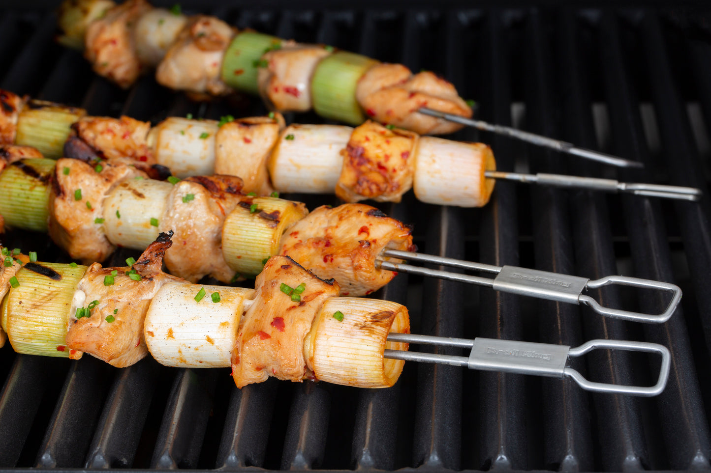 Spieße mit zwei Zinken