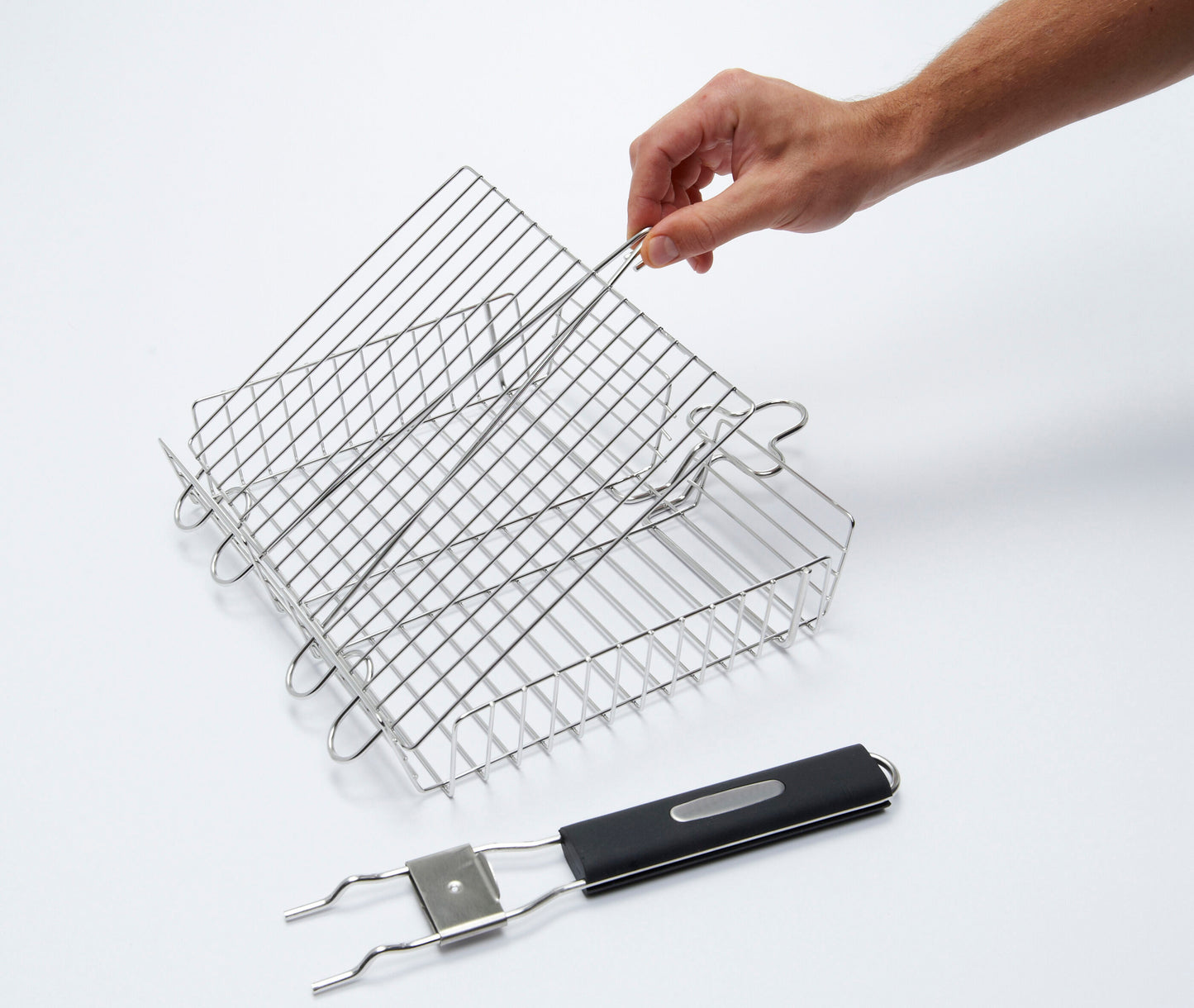 Detachable Handle Grill Basket