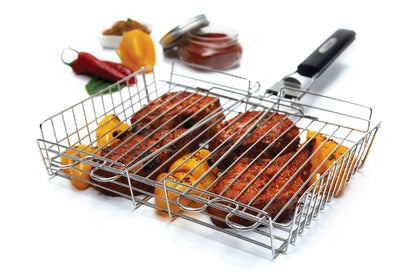 Grillkorb mit abnehmbarem Griff