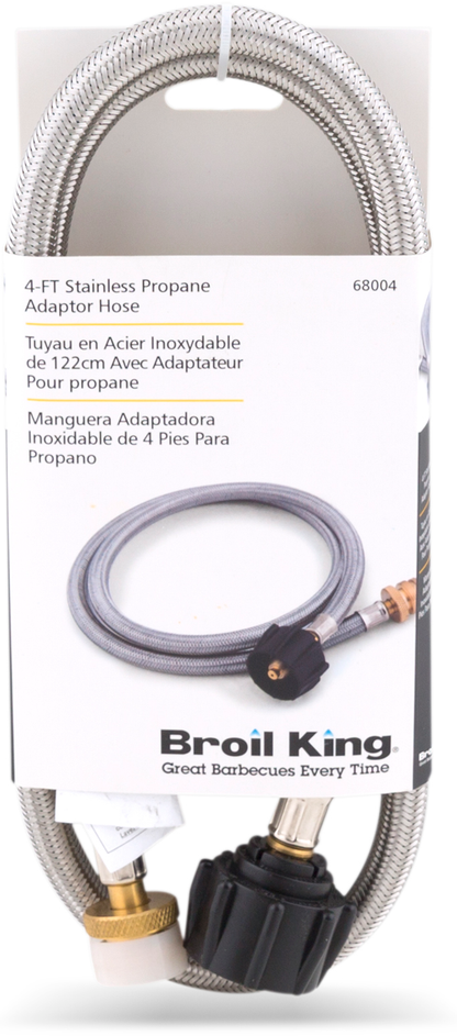 Braided Stainless 4-ft Adapter Hose