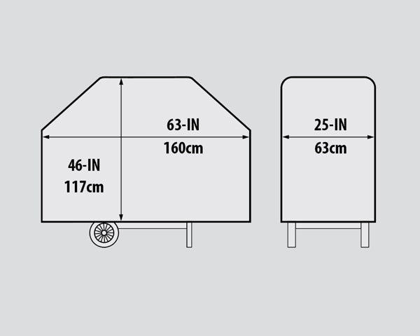 63" Premium-Abdeckung aus PVC-Polyester