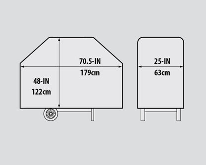 70.5" Premium Pvc Polyester Cover