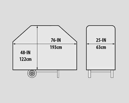 76" Premium-Abdeckung aus PVC-Polyester